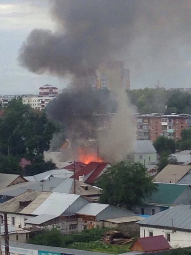 Поржар в Ленинском районе. 3 июня 2016 года.