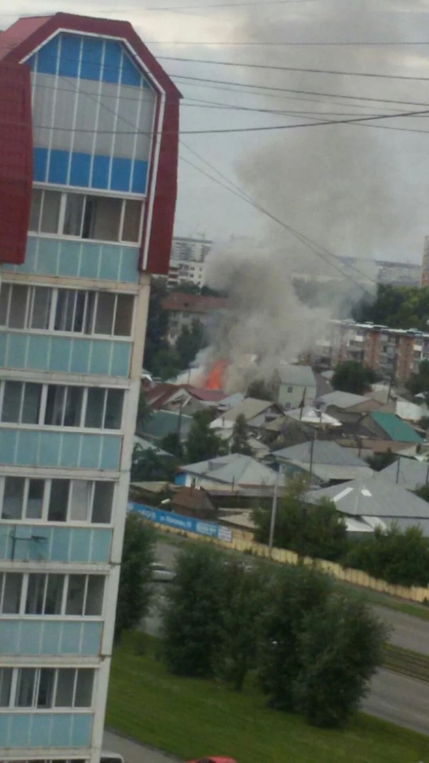 Поржар в Ленинском районе. 3 июня 2016 года.