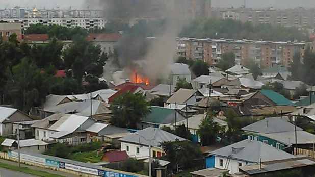 Поржар в Ленинском районе. 3 июня 2016 года.