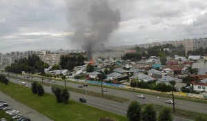 Поржар в Ленинском районе. 3 июня 2016 года.