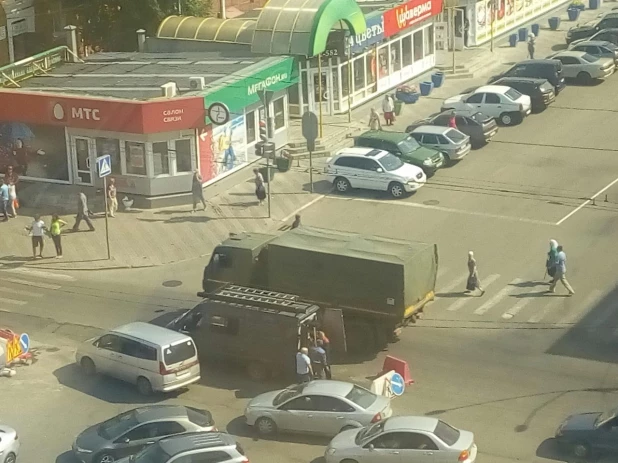 В Барнауле проходят внезапные антитеррористические учения. 7 июля 2016 года.