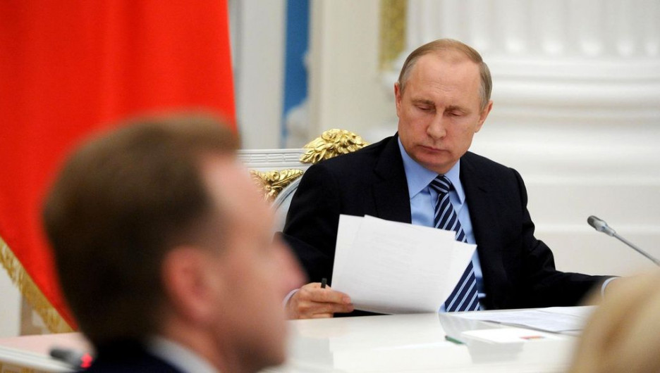 Владимир Путин на заседании Совета по стратегическому развитию и приоритетным проектам.