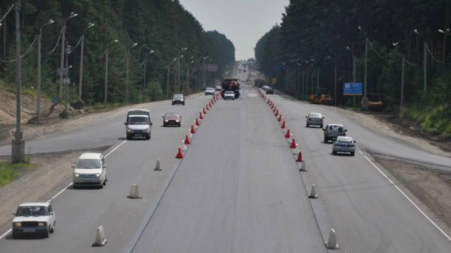 Ремонт Чуйского тракта в Бийском районе.