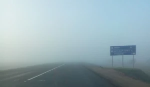 Туман на трассе.