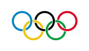 Олимпийский флаг.