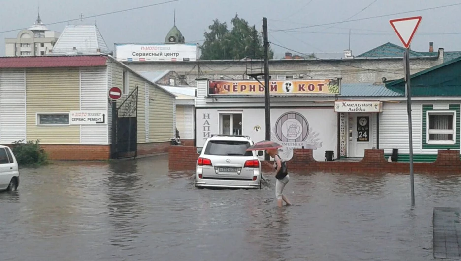"Потоп" в Барнауле.