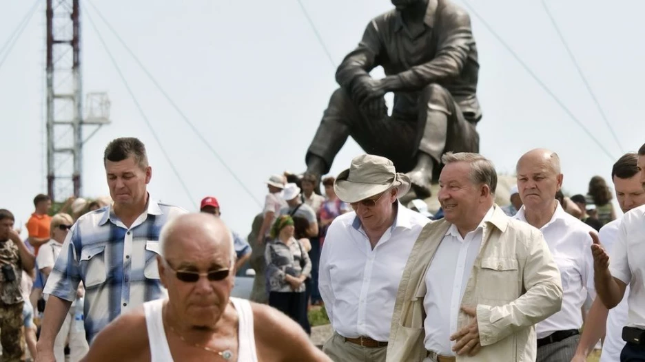 Александр Карлин на закрытии Шукшинского фестиваля. Сростки, 23 июля 2016 года.