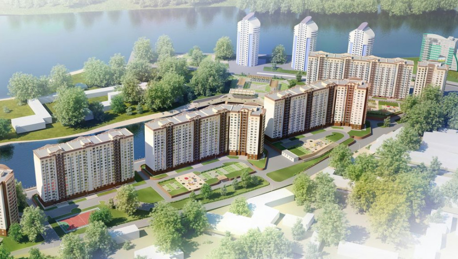 Строительная компания "Сибирия" опубликовала новые рендеры жилого комплекса "Новая пристань".