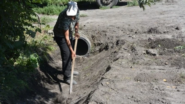 Ремонт улиц в Барнауле.