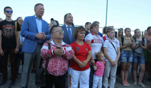 Барнаульцы поддержали Олимпийское движение.