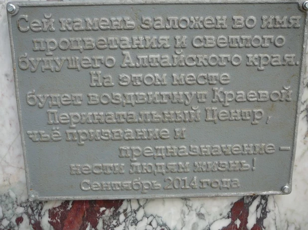 Строительство нового Краевого перинатального центра в Барнауле.