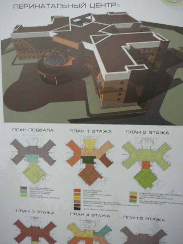 Строительство нового Краевого перинатального центра в Барнауле.