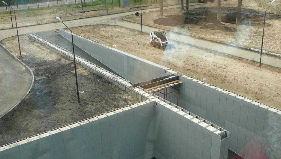 Строительство нового Краевого перинатального центра в Барнауле.