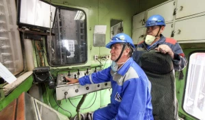 На съемках фильма о ветеранах.