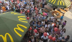 Открытие "Макдоналдса" в Томске.