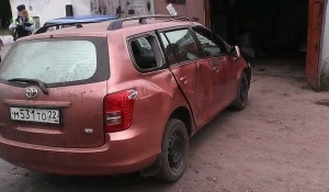 Toyota Corolla после аварии в Рубцовске.