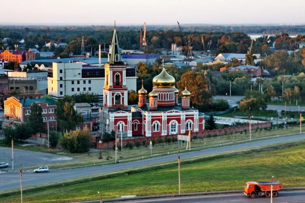 Новая лестница в Нагорном парке.