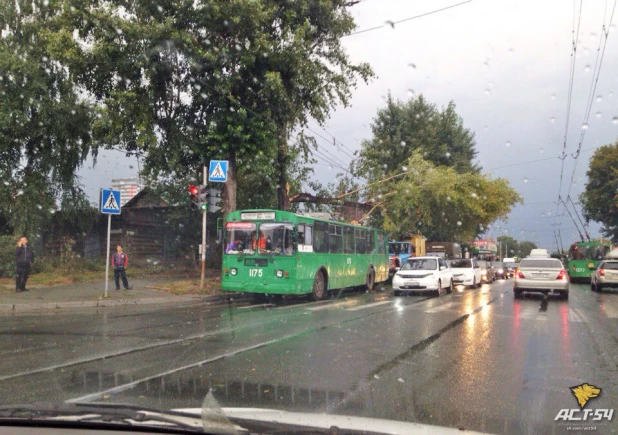 Буря в Новосибирске.