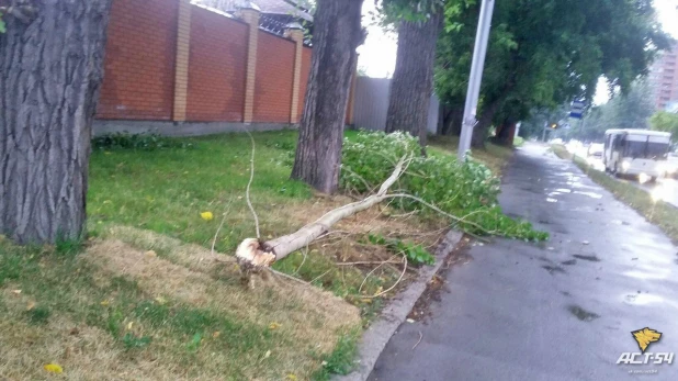 Буря в Новосибирске.