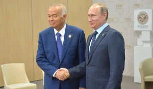 Ислам Каримов и Владимир Путин.
