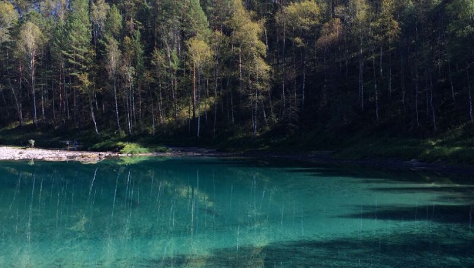 Голубые озера в Горном Алтае.
