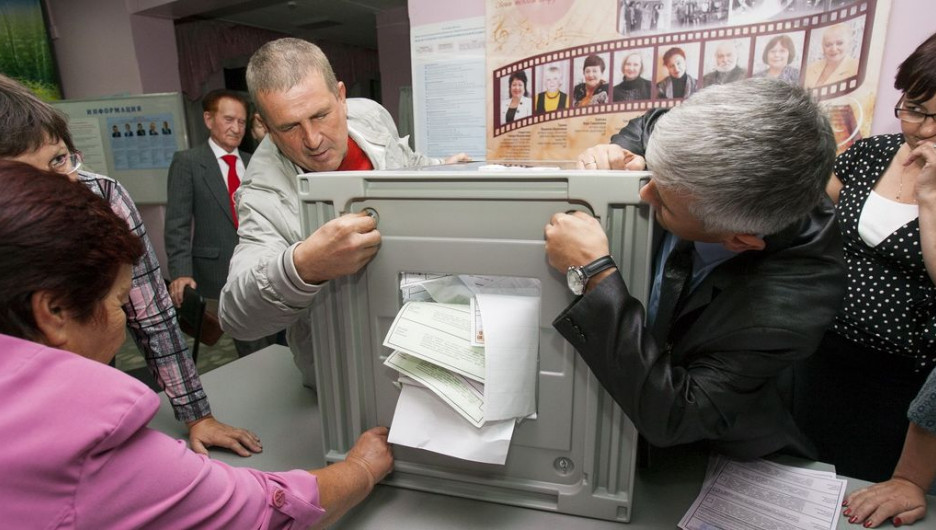 Подсчет голосов на выборах-2016 в Алтайском крае.