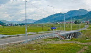 Мост через Урсул в Онгудае.