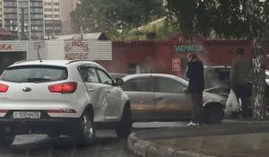 ДТП на пересечении проспекта Комсомольский с улицей Партизанской. 23 сентября 2016 года.