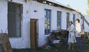 Здание детского сада в селе Воеводское Целинного района.