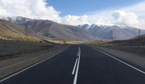 Отремонтированный Чуйский тракт.