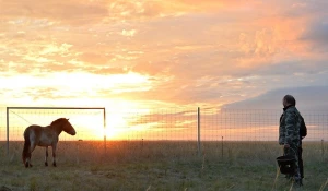 Путин в Оренбургском заповеднике.