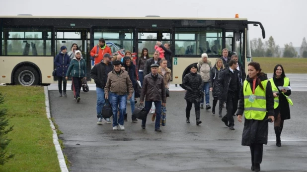 В аэропорту Горно-Алтайска.