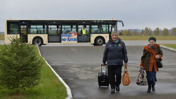 В аэропорту Горно-Алтайска.