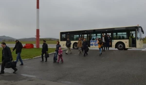 В аэропорту Горно-Алтайска.