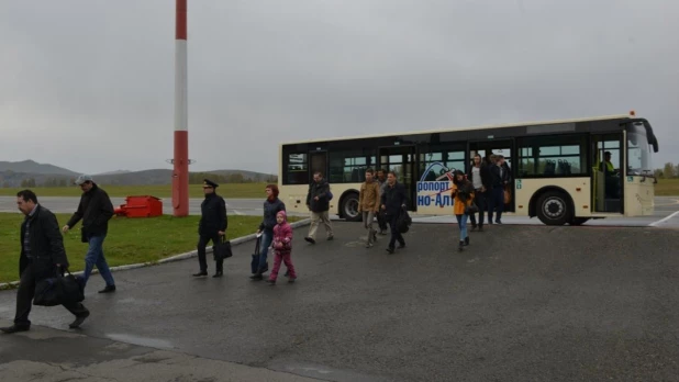 В аэропорту Горно-Алтайска.