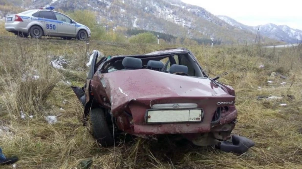 В Шебалинском районе разбился водитель автомобиля Toyota Carina.