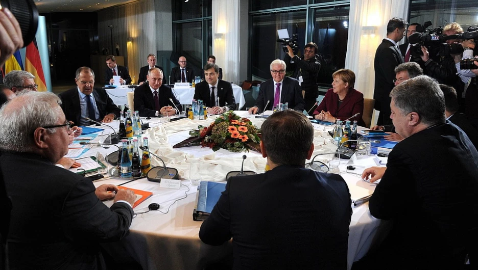 Переговоры "Нормандской четверки" в Берлине. 19 октября 2016 года.