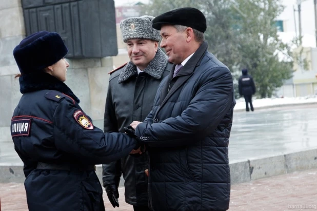 Присяга студентов БЮИ в Барнауле. 