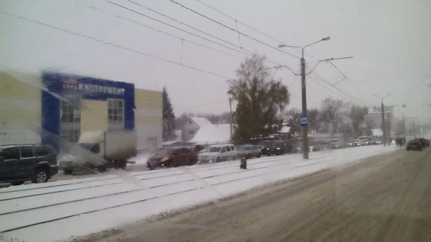 Пробка на Северо-Западной.