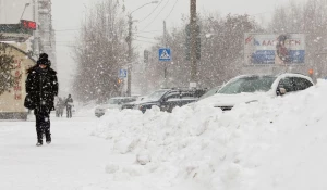 Снег в Барнауле, 25 октября 2016.