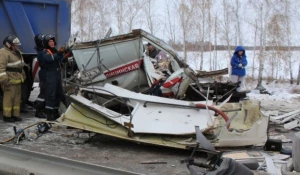 ДТП в Новосибирской области с участием "скорой".