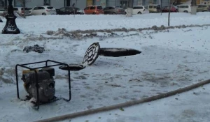 Ремонт провала на Ленина.