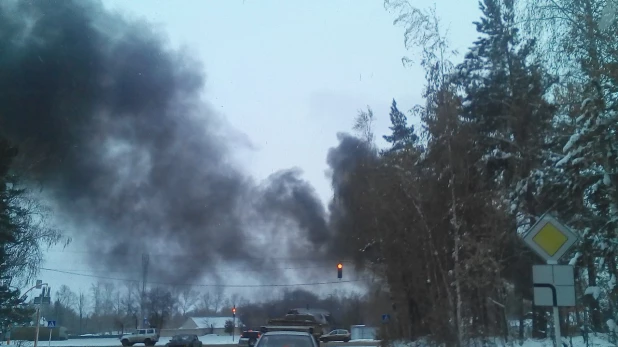 Пожар на Змеиногорском тракте. 