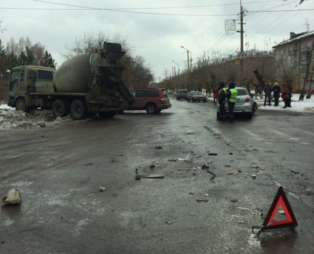 ДТП в поселке Южном. Барнаул, 3 ноября 2016 года.