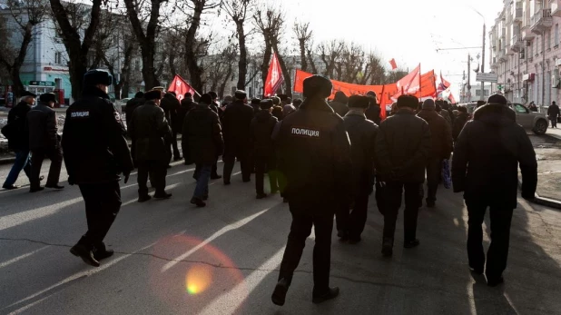 Коммунисты 7 ноября традиционно отметили день октябрьской революции.