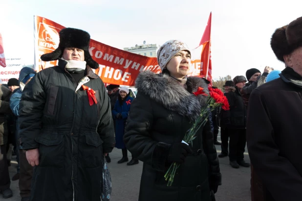 Коммунисты 7 ноября традиционно отметили день октябрьской революции.