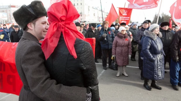 Коммунисты 7 ноября традиционно отметили день октябрьской революции.