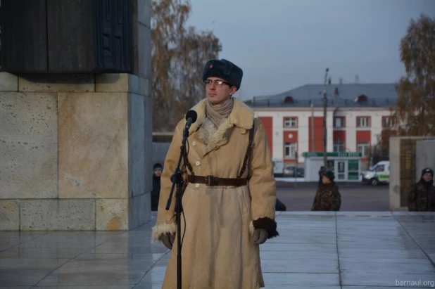 Митинг в честь парада в Москве.