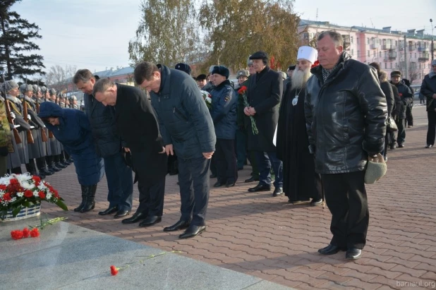 Митинг в честь парада в Москве.