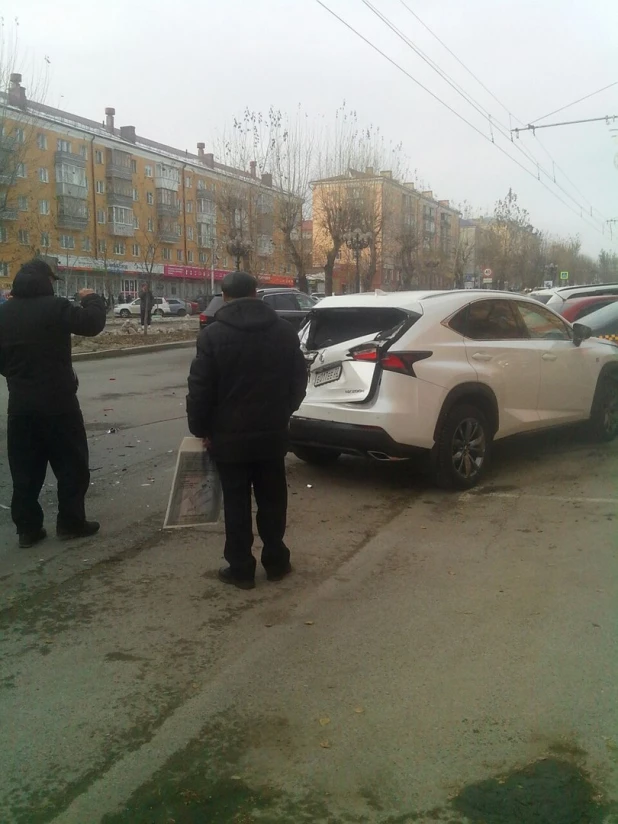 Массовое ДТП в центре Барнаула. 